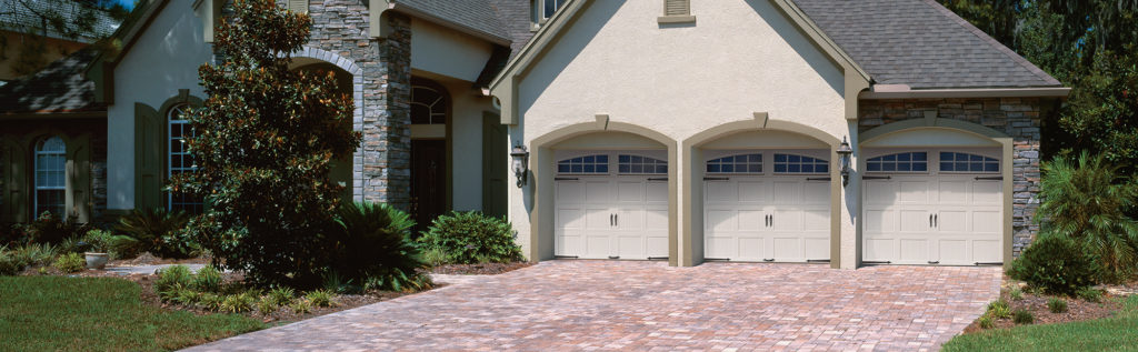 Triple Tan Garage Doors