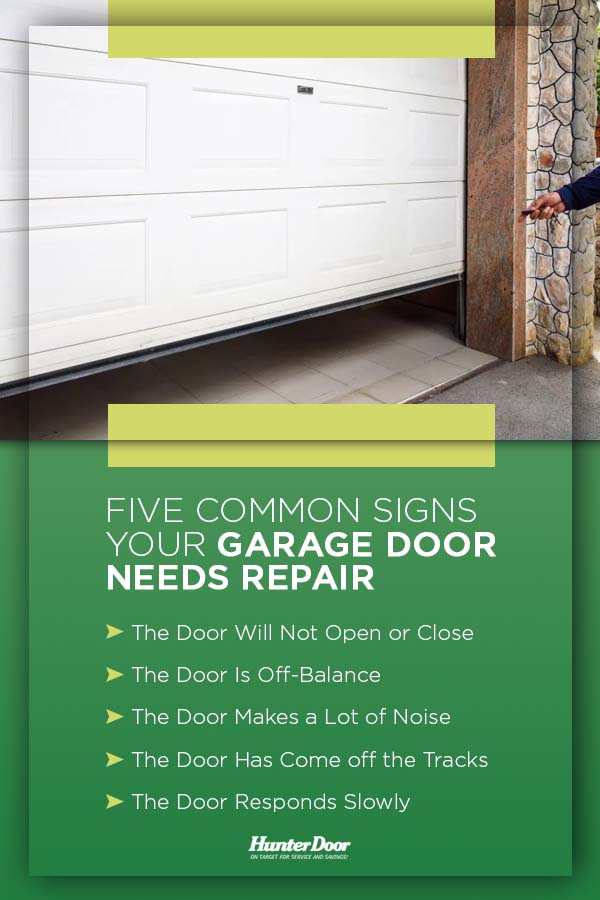 Five Common Garage Door Repair Signs